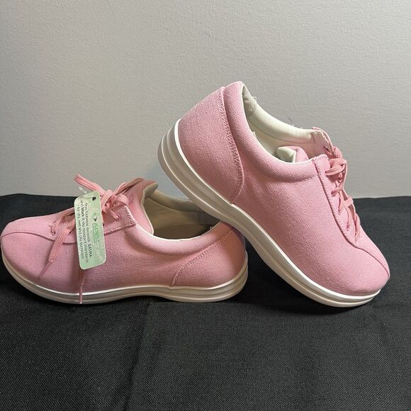 NWT Apex Petals Ellen A402W Women's Sneakers Pink  Orthopedic Size 9 Extra Wide - Picture 9 of 11